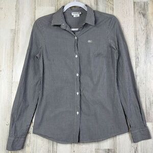 Lacoste women's long sleeve striped shirt women's EUR 38 Made In France Preppy